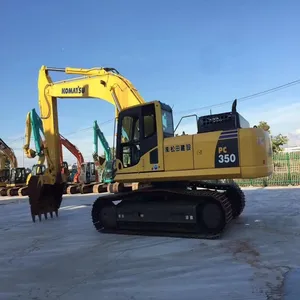 Komatsu เครื่องขุดดิน350มือสองเครื่องขุดไฮดรอลิกสภาพดีเครื่องขุดตีนตะขาบสำหรับ Pc350