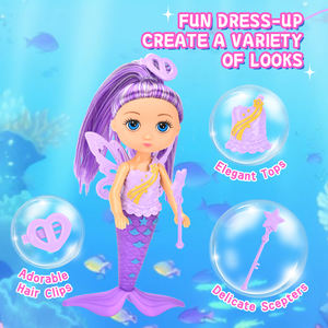 En popüler 6.5 inç vücut kız oyuncak aksesuarları güzel bebekler kanatları ile çocuklar için hediyeler yaş 3 yaşındaki - Product Image 5