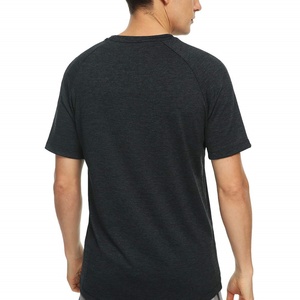 <b>Men's</b> Knitted Sporty Dry T-<b>Shirt</b> Moisture Wicking Breathable UV Protection Print Regular Fit Athletic Activewear <b>Short</b> <b>Sleeve</b> - Product Image 3
