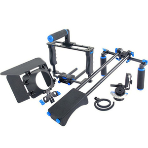 DSLR máy ảnh Cage <span class=keywords><strong>kit</strong></span> chuyên nghiệp DSLR máy ảnh máy quay phim Rig Kits với Follow Focus Shoulder Mount cho <span class=keywords><strong>Canon</strong></span> 5D Mark II III - Product Image 1
