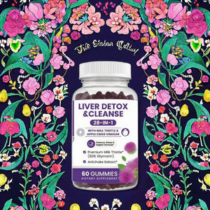 Gomitas de Cardo Mariano y Vinagre de Sidra de Manzana 28 en 1 de Alta Potencia y Absorción para la Desintoxicación del Hígado, Reparación Intestinal y Bienestar en Adultos - Product Image 2