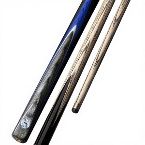 Taco de billar de madera de fresno negro para billar americano y snooker, punta pequeña, duradero, de una pieza, para juegos de cartas y de mesa de <span class=keywords><strong>8</strong></span> y 9 bolas - Product Image 1