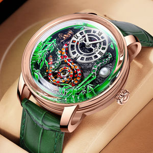 นาฬิกา Seagull Auspicious Clouds รุ่นพิเศษ นาฬิกาจักรกลหรูสำหรับผู้ชาย ขนาด 41 มม. สายหนัง 20 มม. กระจกแซฟไฟร์ พร้อมเข็มนาฬิกา - Product Image 1