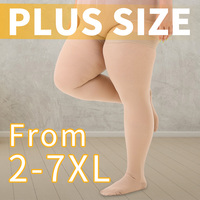 Bas de contention pour femmes 15-20 mmHg Classe 1, antidérapants, cuissardes, en Nylon Spandex, respirants, d'épaisseur moyenne, détection par aiguille