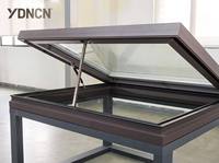 Fenêtre de toit électrique haut de gamme en alliage d'aluminium et acier inoxydable, étanche, insonorisée, à ouverture verticale et battante