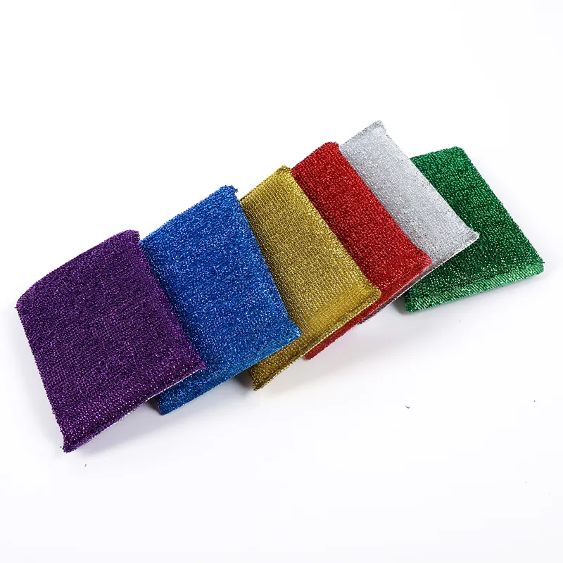 factory directly kitchen cleaning scrubber stainless steel wire sponge pad for kitchen cleaning