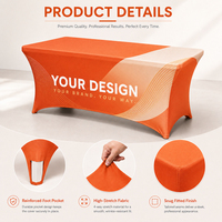 Housse de table en Spandex 290g pour programmes de branding événementiel réutilisables