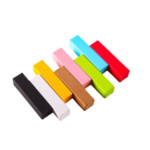 Folding Color Cardboard Box Wholesale Lip Balm Lipstick Kraft Paper Packaging Paper Box