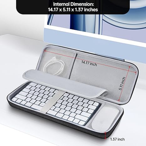 Bền cao su EVA không dây <span class=keywords><strong>bluetooth</strong></span> Bàn phím trường hợp bảo vệ bền túi lưu trữ - Product Image 2