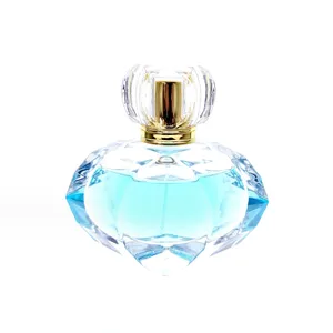 75ml new profiled perfume bottle spot perfume bottle crystal white glass acrylic lid faceted perfume bottle