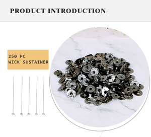 Vente en gros de mèches de bougies en coton de 15 cm, sans fumée, organiques, écologiques, mèches de bougies en coton tressé pour la fabrication de bougies - Product Image 3