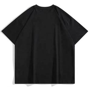 Vêtement rétro uni coton boîte t-shirt hommes surdimensionné Vintage graphique t-shirt Streetwear impression personnalisée t-shirt - Product Image 2