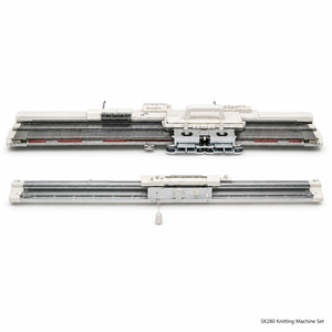 Machine à tricoter manuelle SK280 SRP60N 5.6G pour panneaux de foulards, bords côtelés, échantillons de formation et acheteurs de matériel pour ateliers d'artisanat - Product Image 1