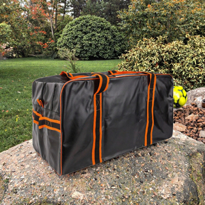 Bolsa Deportiva Negra y Naranja de 50-70L, Bolsa de Viaje de Nailon 600D para Gimnasio, Baloncesto, Fútbol, Deportes al Aire Libre - Product Image 2