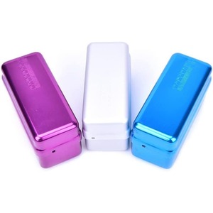 Caja de Aluminio para Brocas de 72 Orificios, Estuche de Almacenamiento y Esterilización, Organizador de Brocas (Rojo) - Product Image 2