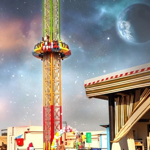 Torre de Caída Libre Giratoria para Niños de 15/26/33m, de Fibra de Vidrio y Acero, para Parques de Atracciones, en Venta - Product Image 1