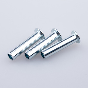 GDTYF Hollow Rivets 10B21 Carbon Steel Flat Head Blue White Zinc Plated For Electronic And Automotive Interior - Product Image 1