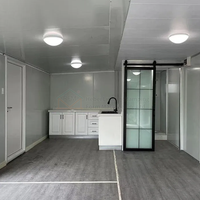 Dernière maison préfabriquée de luxe à 3 chambres, maison préfabriquée économique, mini-maison conteneur, maison mobile duplex extensible