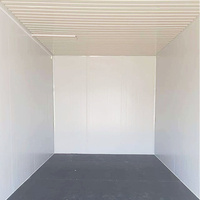 Bâtiment Modulaire en Acier de 20 Pieds, Préfabriqué, Pliable, Conteneur d'Expédition, Panneau Sandwich, Entrepôt de Stockage, Garage Portable