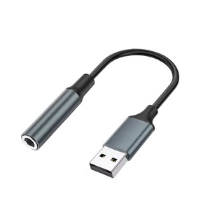 Adaptateur audio USB vers jack 3,5 mm, carte son externe, prise en charge du micro TRRS, convertisseur stéréo auxiliaire pour PC Windows, ordinateur portable, Mac, Linux - Product Image 2