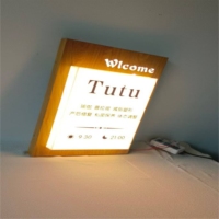 Panneau lumineux LED double face personnalisé DakeSign, fin et résistant à l'eau, en acrylique, pour publicité extérieure, menu, décoration, magasin de voitures