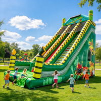 Château gonflable avec toboggan pour enfants, en PVC, pour événements commerciaux, location, vente en gros, taille personnalisée