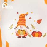 Ensemble de Plats en Verre Créatifs avec Motif Halloween, Aspect Céramique, Vaisselle pour Fêtes, Maison et Restaurant