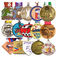 Médailles de course personnalisées en 3D par le fabricant, médailles de course en or, médailles de gymnastique, médailles de sport en métal, médailles de football, médailles de marathon