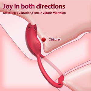 Paarvibrator Weibliches Sexspielzeug <span class=keywords><strong>2</strong></span>-in-1 Tragbarer Slip mit Fernbedienung Penisring <span class=keywords><strong>Vibrator</strong></span> Vibrierender Slip für Paare - Product Image 3
