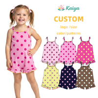 Pakaian Bayi Baru Tiba dari Produsen Terverifikasi, Baju Bayi Perempuan Musim Panas dari Bahan Bambu Spandex, Romper Bayi, Logo Custom