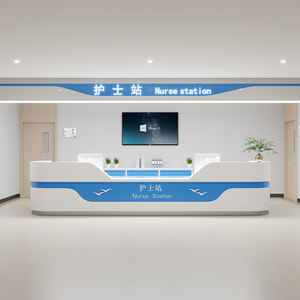 L-tipo moderno hospital front <span class=keywords><strong>desk</strong></span> enfermeira estação recepção contador feito-à-medida durável & multi-função - Product Image 2