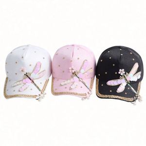 Casquette de baseball unisexe élégante à 5 panneaux en tissu courant, souple, à visière courte, effet cristal, vente en gros - Product Image 3