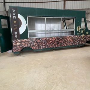 รถเข็นขายอาหารเคลื่อนที่มี4ล้อทำจากสเตนเลสสตีลสำหรับร้านขายอาหารบนถนนร้านขายบาร์บีคิวไอศกรีมฮอทด็อก (14ft) - Product Image 3