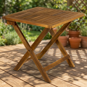 Table pliante en bambou poli de grande taille, moderne, écologique, légère, imperméable, pour salle à manger, entrée, appartement, vente en gros - Product Image 1