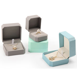 Kotak Kemasan Perhiasan Bentuk Persegi Buatan Tangan Kustom Grosir untuk Cincin Gelang Kalung Mutiara dan Hadiah Perhiasan Lainnya - Product Image 4