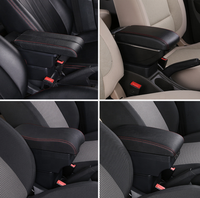 DAIAO Boîte de rangement de luxe pour console centrale de voiture avec chargeur USB et design rotatif pour Peugeot 107 DA-6394