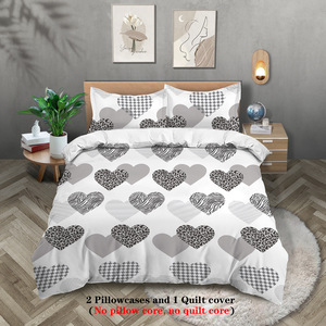 Juego de Ropa de Cama de Fibra Química, Diseño Estampado, Transpirable, Duradero y Ecológico, Venta al Por Mayor de Fábrica (3 Piezas, Fundas de Almohada) - Product Image 3