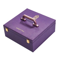 Étui de rangement de luxe pour Mahjong avec plateaux amovibles, boîte de transport portable, serrure dorée, logo personnalisé, résistant à l'eau, accessoires de jeu