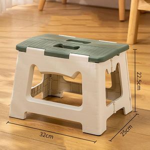 HALO Foldable Plastic Stool <b>Small</b> <b>Folding</b> <b>Step</b> Stool with Handle Hole Lightweight Collapsible Space Saving PP Stool OEM ODM - Product Image 3