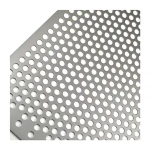 Filtre à mailles métalliques perforées en acier filtre à trous ronds panneaux à mailles micro perforées