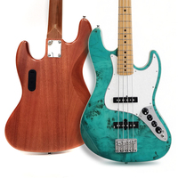 Factory Customization Polished Veneer Panel Bass Guitar White 4 Strings Electric Bass Guitar Bajo Electrico