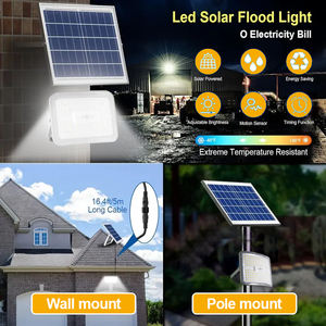 Luce di inondazione solare esterna 300W con riflettore PIR sensore e temporizzazione a distanza caratteristiche - Product Image 2