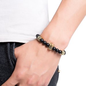 Bracelet de perles en couronne impériale pour Couple, bijoux de luxe, taille roi et <span class=keywords><strong>reine</strong></span>, cadeau pour hommes et femmes - Product Image 6