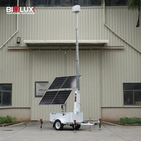 Solutions de surveillance vidéo solaire avancées pour remorques, 2 panneaux 450W, batterie 9600Wh, câblage intégré pour parkings et entreprises