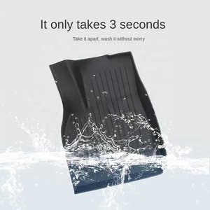 Vente chaude entièrement fermé tapis tapis TPE intérieur <span class=keywords><strong>Gadget</strong></span> repose-pieds pour <span class=keywords><strong>Tesla</strong></span> modèle <span class=keywords><strong>3</strong></span> <span class=keywords><strong>3</strong></span> pièces pour Position au sol - Product Image 5