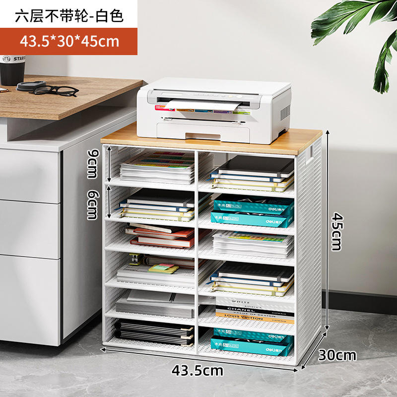 สีขาว 6 ชั้น - ไม่มีล้อ