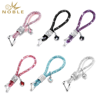 Porte-clés de poignet multicolore élégant avec breloque et pendentif décoratif, accessoire de mode pour sac, cadeau pour femme