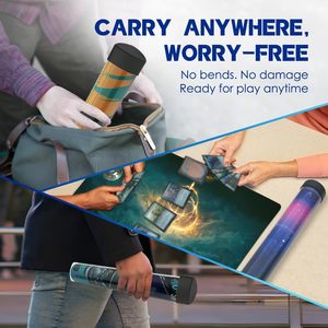 Custom Transparent Plastic <b>Gift</b> Packaging Tubes Mouse Pad Packaging Display <b>Box</b> Various Pad for Storage <b>Box</b> - Product Image 4