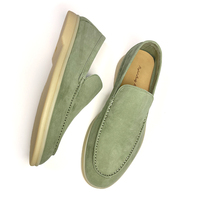 Elegantes Mocasines de Ante para Hombre, Talla Grande, de la Mejor Calidad, con Diseño de Piel Animal, Antideslizantes, Duraderos, para Todas las Estaciones