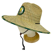 Chapeau de plage en paille Sombrero America personnalisé promotionnel avec grand bord